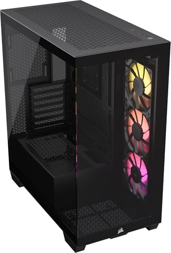 Corsair 3500X ARGB Mid-Tower ATX Dual Chamber PC Case (Black)