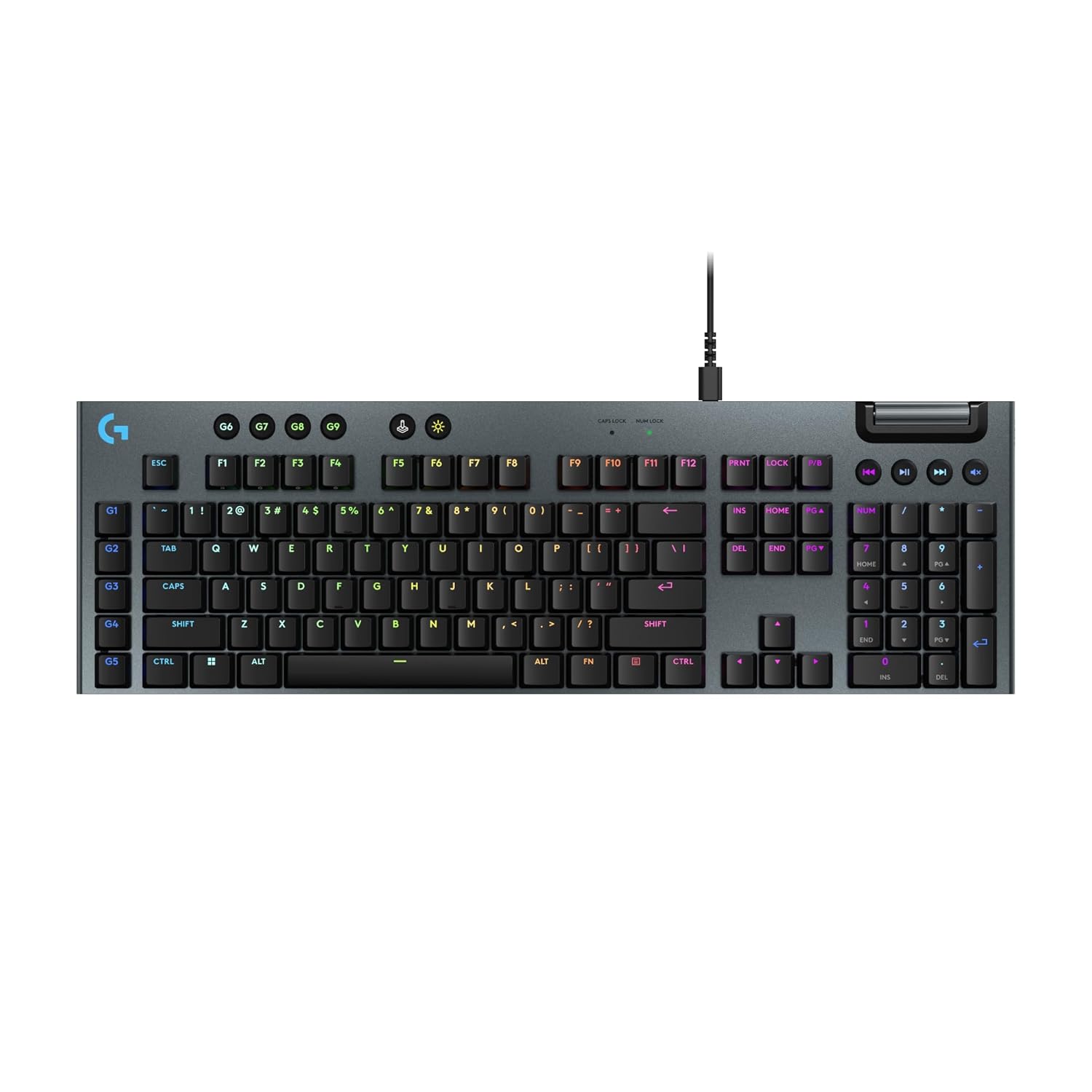Logitech G915 X Wired Low Profile Gaming Keyboard Tactile