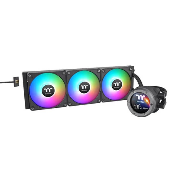Thermaltake TH360 V2 Ultra EX ARGB Sync 360mm Liquid CPU Cooler with LCD (Black)