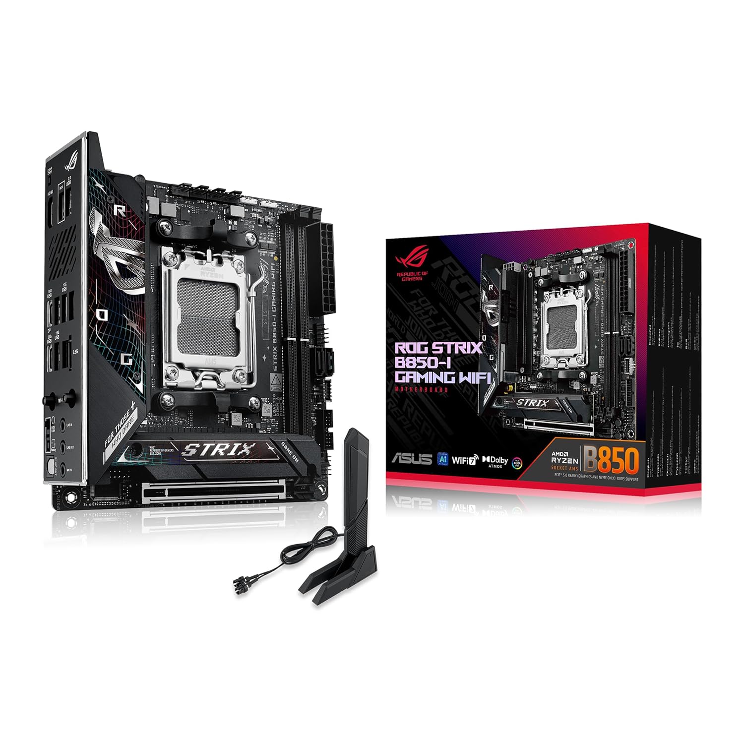 ASUS ROG Strix B850-I Gaming WiFi AM5 DDR5 Mini-ITX Motherboard