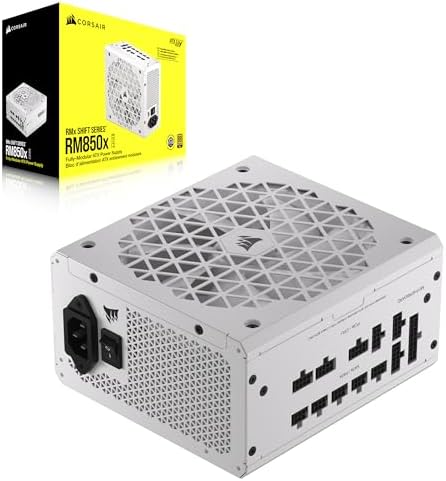 Corsair RM850x Shift 850W 80 Plus Gold Fully Modular ATX Power Supply (White)