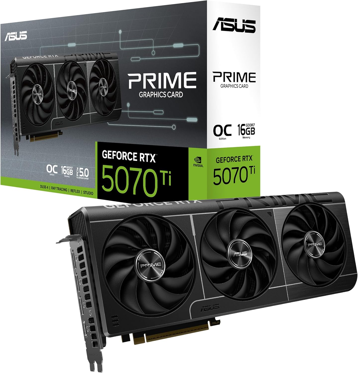 ASUS Prime GeForce RTX 5070 Ti OC Edition 16GB GDDR7 Graphics Card