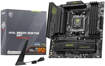 MSI MAG B850M Mortar WiFi AMD AM5 DDR5 mATX Motherboard