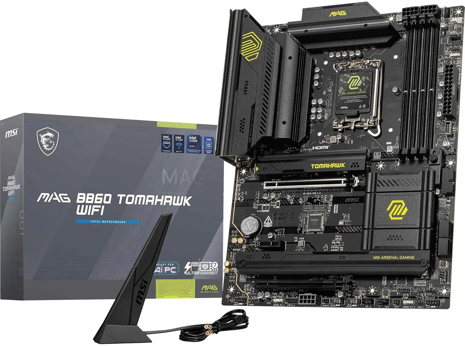 MSI MAG B860 Tomahawk WiFi ATX LGA 1851 Motherboard