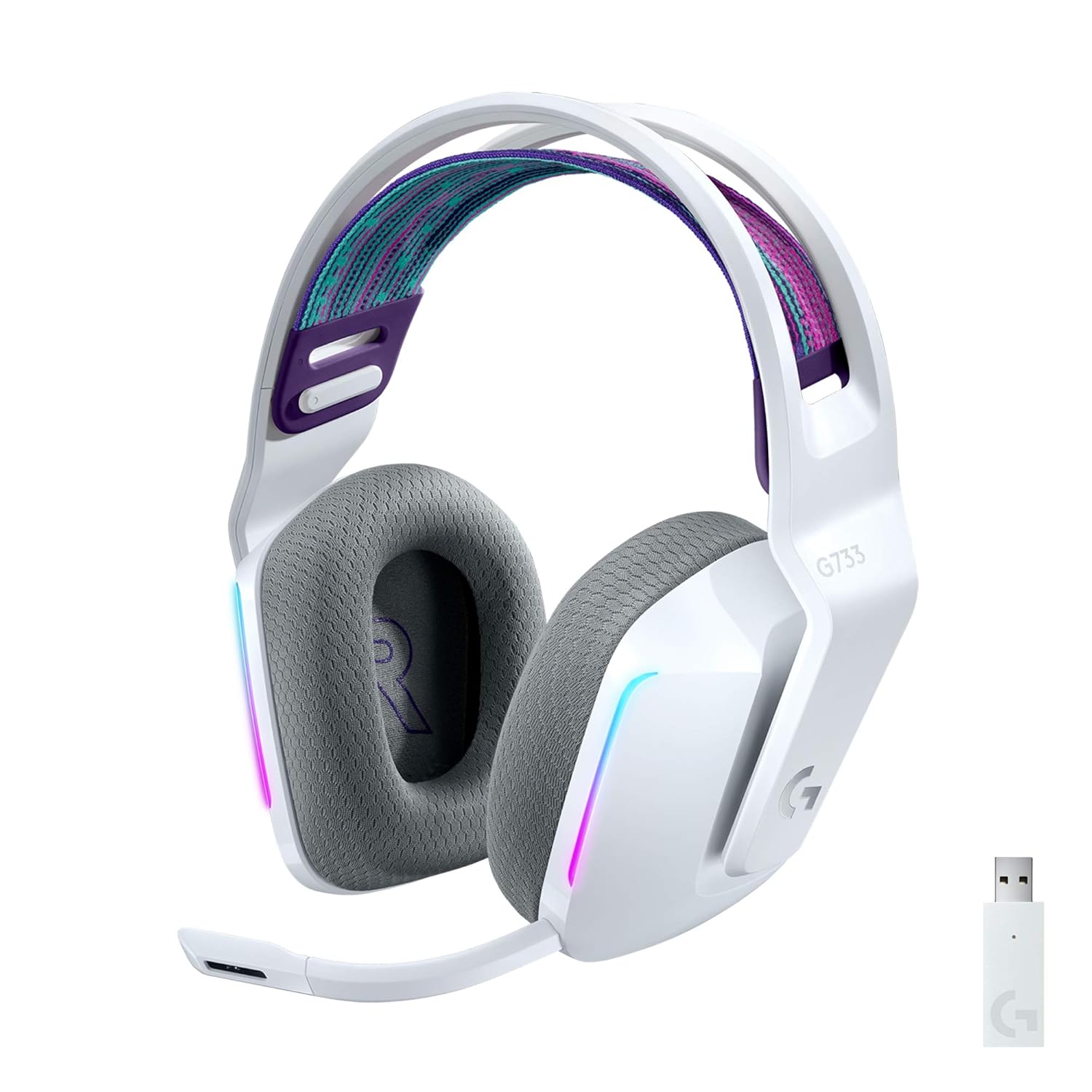 Logitech G733 LIGHTSPEED Wireless RGB Gaming Headset White