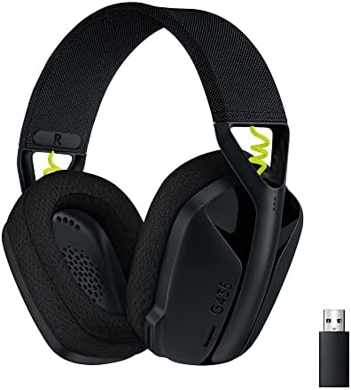 Logitech G435 LIGHTSPEED Wireless Gaming Headset Black