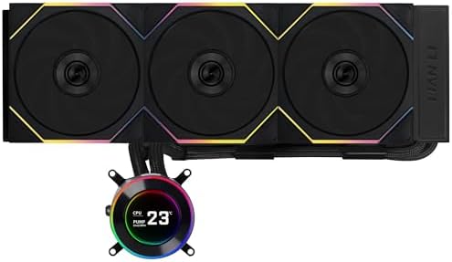 Lian Li Hydroshift II LCD-C 360TL AIO Liquid CPU Cooler (Black)