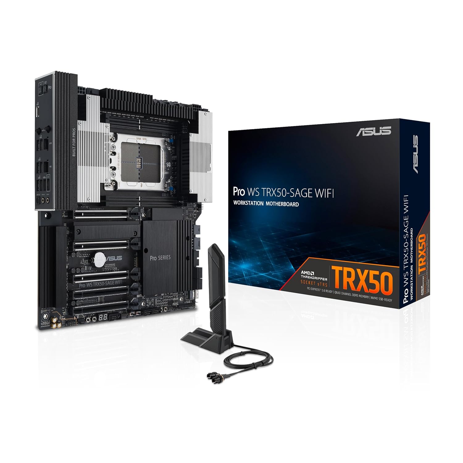ASUS Pro WS TRX50-SAGE WiFi AMD TR5 DDR5 E-ATX Workstation Motherboard